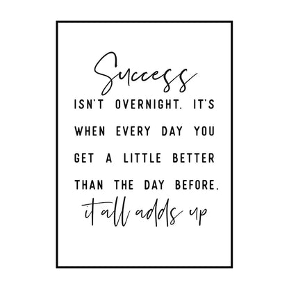 Motivational Quotes Posters Black White Minimalist Wall Art Fine Art Canvas Prints Inspirational Quotations Posters For Living Room Bedroom Home Office Decor