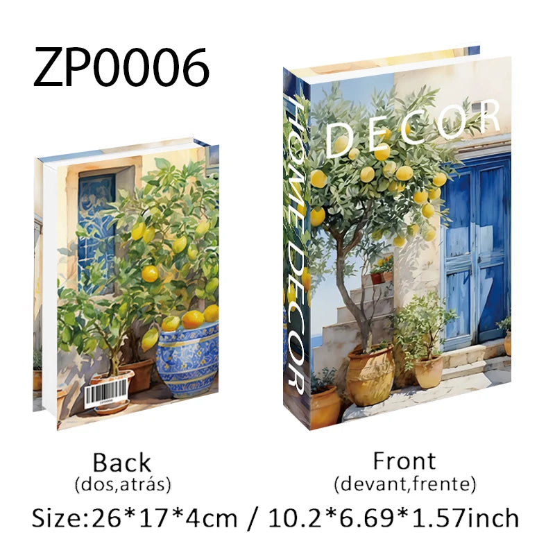 Trendy Chic Faux Books – Decorative Book Storage Boxes with Stylish Covers for Coffee Table Scandinavian Style Contemporary Home Décor