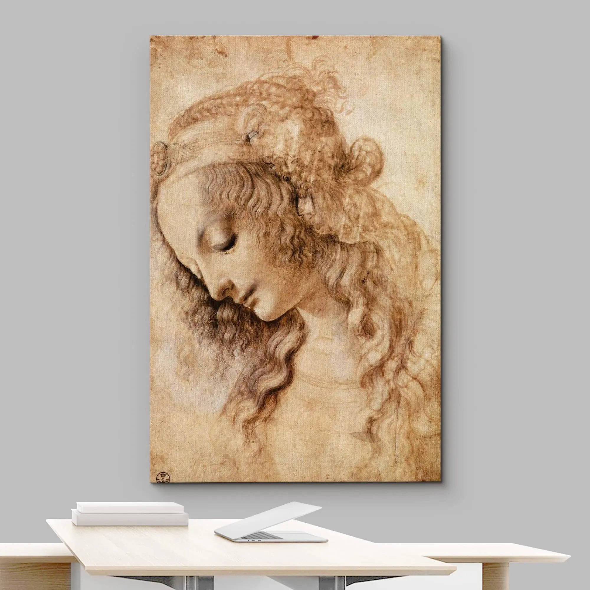 Classic Painting Vitruvian Man, Study of Proportions by Leonardo da Vinci Fine Art Canvas Print Famous Paintings Wall Art Home Office Decor