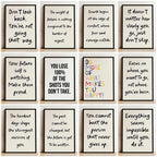Motivational Quotes & Affirmation Wall Art Fine Art Canvas Prints - Inspirational Words, Simple Modern Typography & Uplifting Phrases