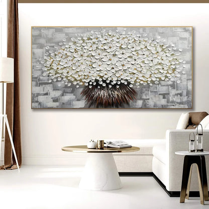 Modern Abstract Flower Tree Wall Art Fine Art Canvas Prints Large Sizes Pictures For Living Room Bedroom Home Office Art Decor