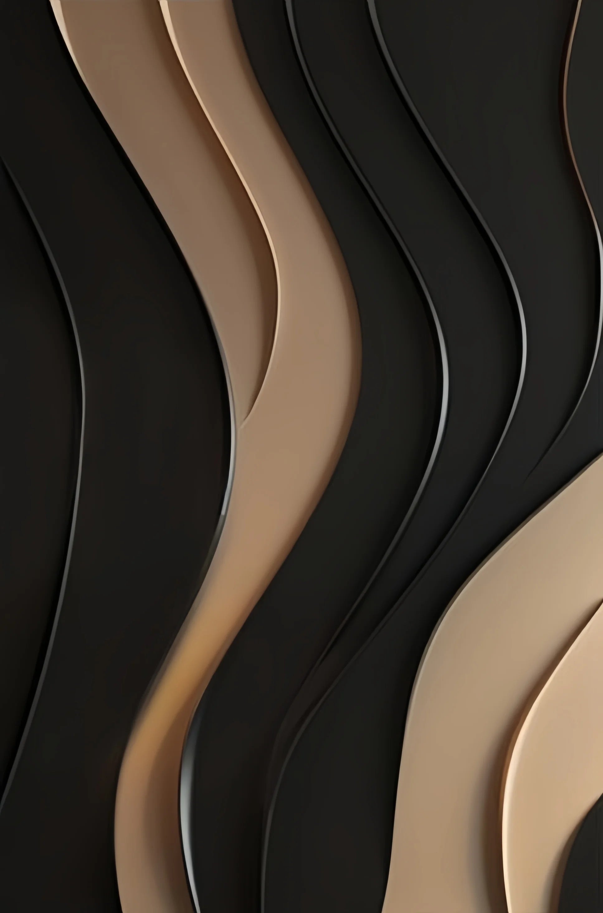 Modern Abstract Flowing Wavy Design Wall Art Fine Art Canvas Print Picture For Entryway Foyer Living Room Art Decor