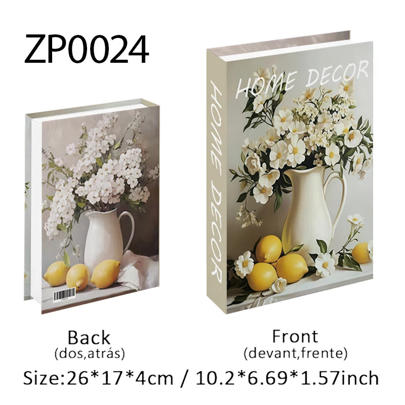 Trendy Chic Faux Books – Decorative Book Storage Boxes with Stylish Covers for Coffee Table Scandinavian Style Contemporary Home Décor