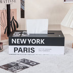 Luxury Faux Book Tissue Box – Sophisticated Tabletop Accent & Storage Solution For Upscale Boutique Home Decor
