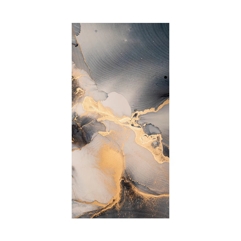 Set of 3Pcs Abstract Golden Blue Liquid Marble Print Wall Art Fine Art Canvas Prints Pictures For Modern Living Room Bedroom Home Office Decor