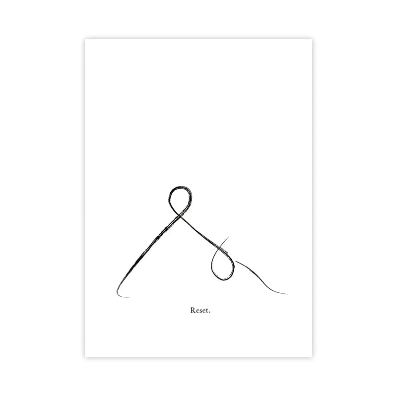 Minimalist Yoga Posters Wall Art Line Art Fine Art Canvas Prints Pictures For Meditation Studio Living Room Bedroom Art For Simple Living 2025