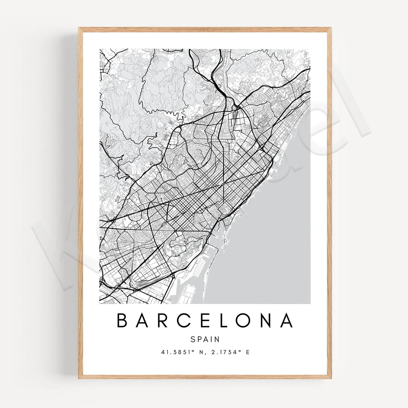 Horsforth. Toronto. Rochdale. Halifax. Oxford. New Delhi. Munich. Barcelona. Salisbury. Sunderland. Cities Travel Map Poster
