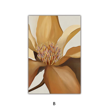 Big Abstract Floral Wall Art Fine Art Canvas Prints Modern Botany Pictures For Living Room Dining Room Bedroom Art Decor