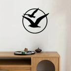 Seaside Seagulls Iron Art Wall Art 3D Metal Sculptured Birds Wall Decoration For Living Room Dining Room Creative Contemporary Nordic Home Decor 2025
