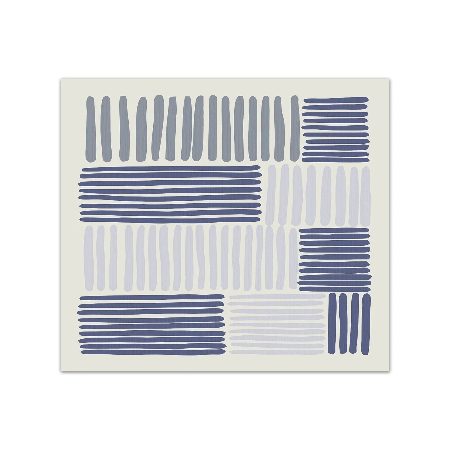 Blue Black Minimalist Geometric Line Art Wall Art Fine Art Canvas Prints Inspirational Quote Pictures For Living Room Bedroom Home Office Decor