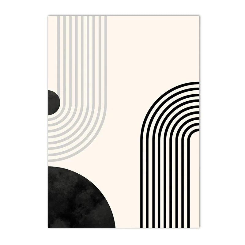 Minimalist Abstract Geometric Line Art Fine Art Canvas Prints Pictures For Modern Apartment Living Room Dining Room Home Office Art Decor 2025