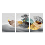Set of 3PCS Golden Autumn Deer Wall Art Fine Art Canvas Prints Nordic Abstract Landscape Pictures For Living Room Decor