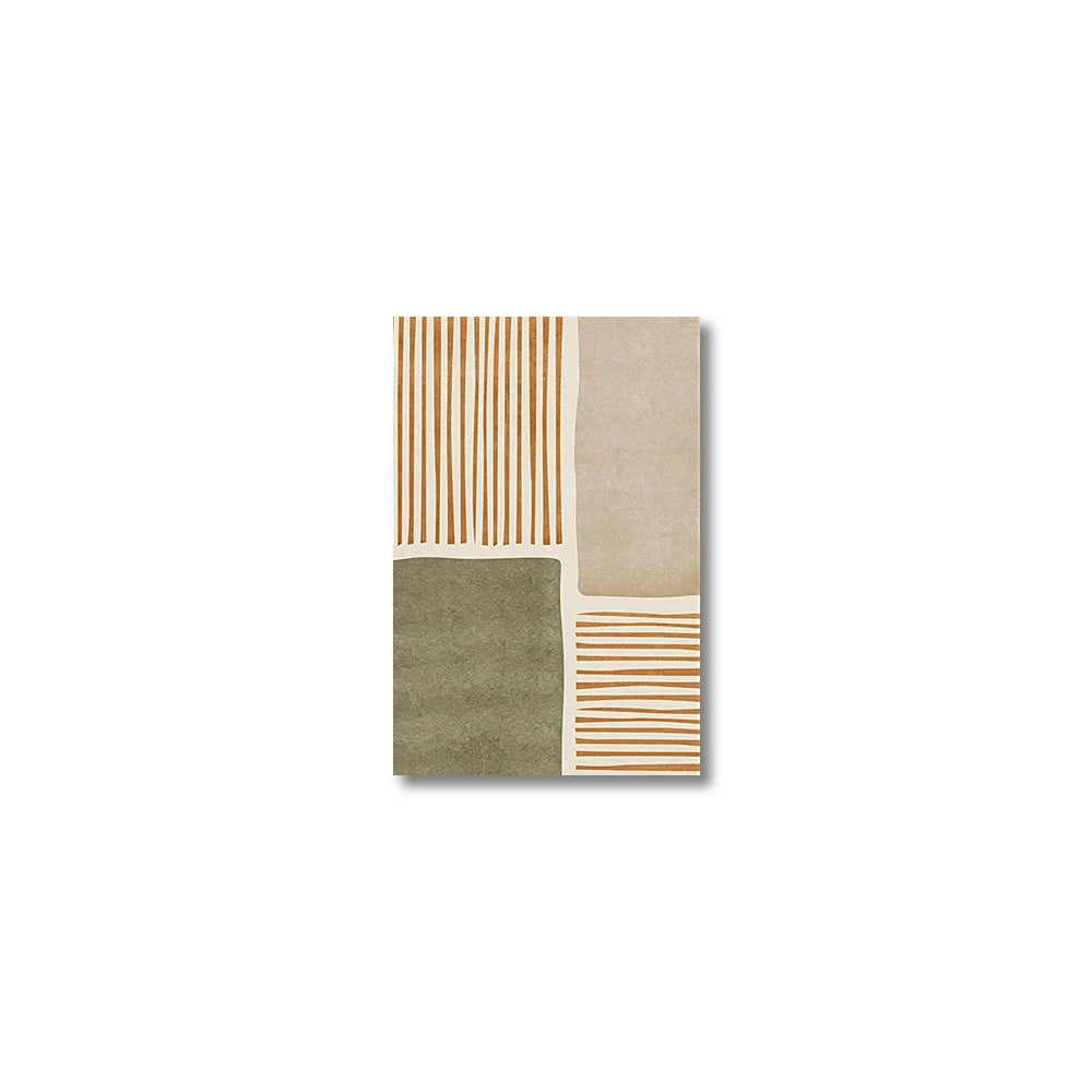 Set of 3PCS Neutral Tones Tropical Botanical Abstract Wall Art Fine Art Canvas Prints Pictures For Living Room Dining Room Scandinavian Home Decor