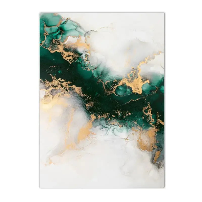 Set of 3Pcs Chic Abstract Green Golden Marble Print Wall Art Fine Art Canvas Prints Pictures For Living Room Dining Room Light Luxury Art For Modern Apartment 2025 01