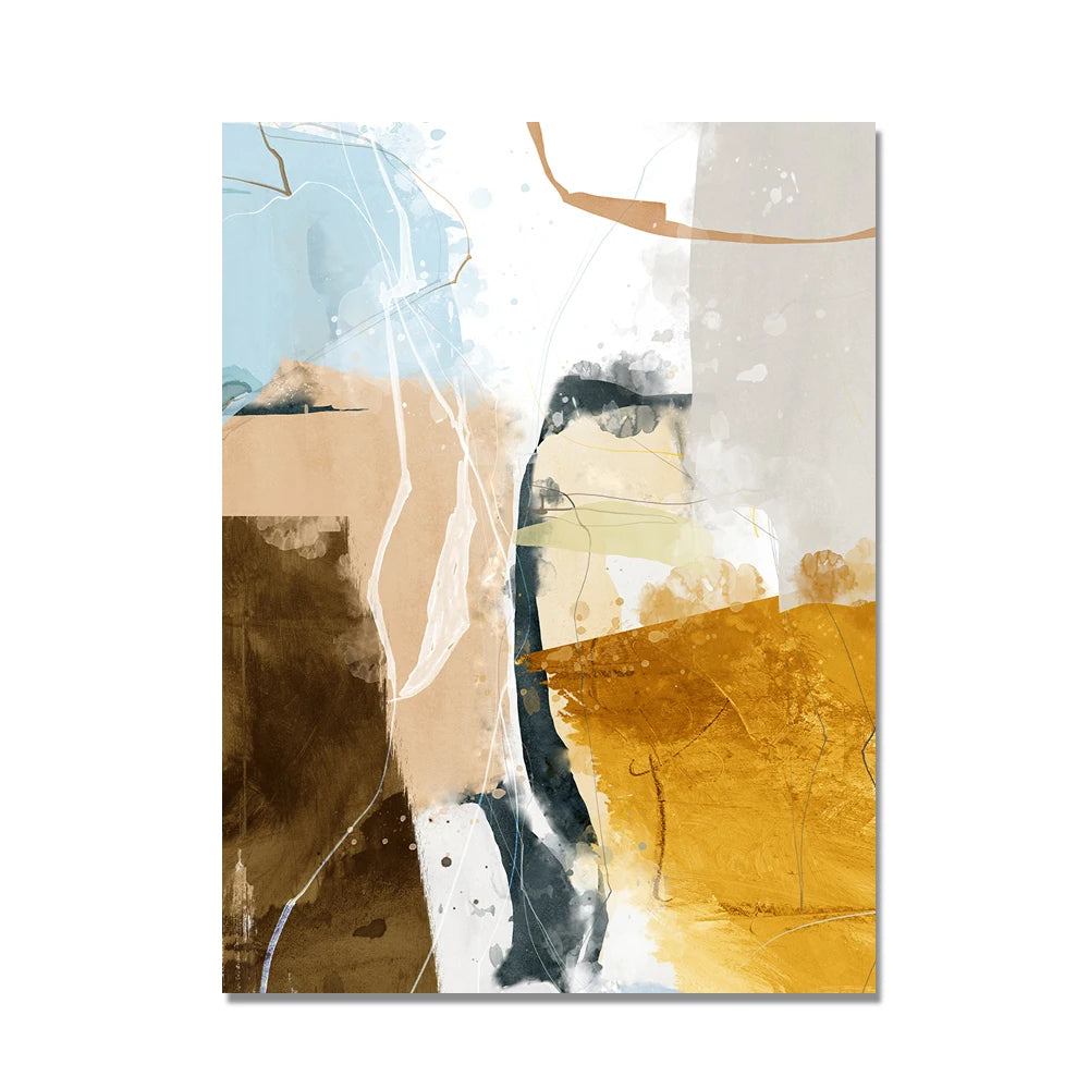 Set of 3Pcs Colorful Abstract Wall Art Fine Art Canvas Prints Pictures For Modern Apartment Living Room Dining Room Bedroom Art For Contemporary Interiors