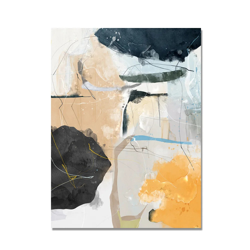 Set of 3Pcs Colorful Abstract Wall Art Fine Art Canvas Prints Pictures For Modern Apartment Living Room Dining Room Bedroom Art For Contemporary Interiors