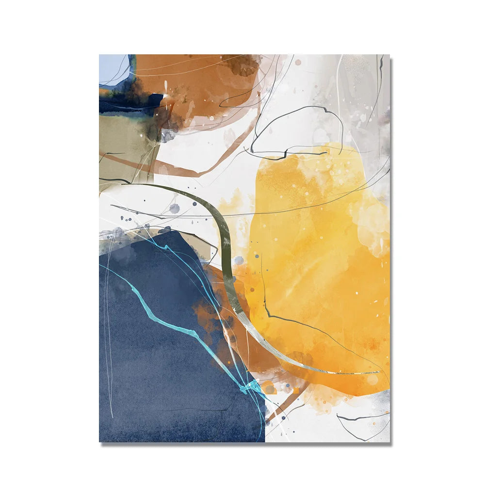 Set of 3Pcs Colorful Abstract Wall Art Fine Art Canvas Prints Pictures For Modern Apartment Living Room Dining Room Bedroom Art For Contemporary Interiors
