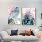 Set of 3Pcs Gray Blue Pink Liquid Marble Print Wall Art Fine Art Canvas Prints Chic Pictures For Bedroom Living Room Salon Art Decor 2025