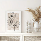 Set of 3Pcs Minimalist Abstract Floral Wall Art Fine Art Canvas Prints Pictures For Living Room Bedroom Art For Modern Apartment Decor