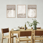 Set of 3Pcs Minimalist Abstract Taupe Beige Wall Art Fine Art Canvas Prints Pictures For Modern Apartment Living Room Bedroom Art For Contemporary Interiors 2025