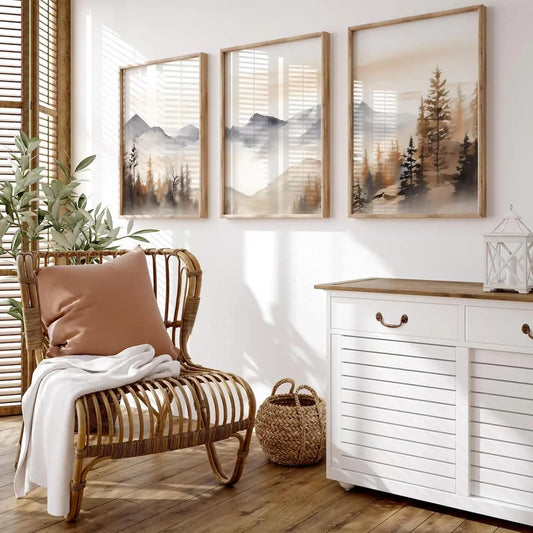 Nursery room with wooden crib, baby blanket, and toys on a wooden floor.