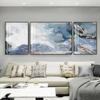 Set of 3Pcs Modern Abstract Triptych Wall Art Fine Art Canvas Prints Nordic Pictures For Living Room Art For Above The Sofa