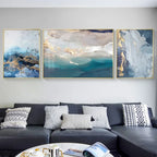 Set of 3Pcs Modern Abstract Triptych Wall Art Fine Art Canvas Prints Nordic Pictures For Living Room Art For Above The Sofa
