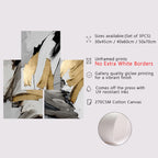 Set of 3 Pcs Thick Brush Grey Golden Abstract Wall Art Fine Art Canvas Prints Pictures For Living Dining Room Modern Art For Contemporary Interiors 2025