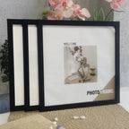 Set of 3 Picture Frames Square Format Wooden Frames 20x20cm 30x30cm For Canvas Prints Photo Frames For Wall Mount or Desktop