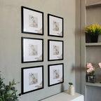 Set of 3 Picture Frames Square Format Wooden Frames 20x20cm 30x30cm For Canvas Prints Photo Frames For Wall Mount or Desktop