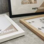 Set of 3 Picture Frames Square Format Wooden Frames 20x20cm 30x30cm For Canvas Prints Photo Frames For Wall Mount or Desktop