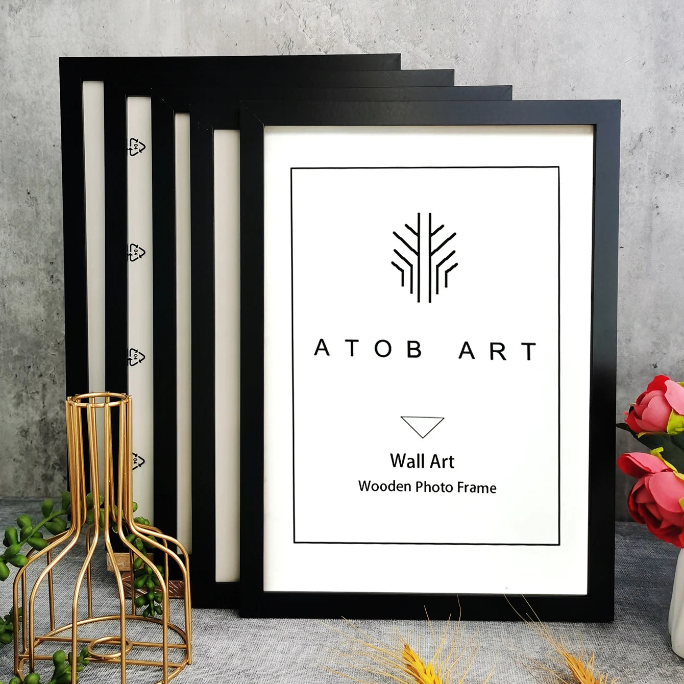 Set of 5Pcs Wooden Frames For Canvas Prints Photos Wall Art Frames 10x15cm 15x20cm 5x7inch A4 21x30cm 20x25cm Nordic Picture Frames
