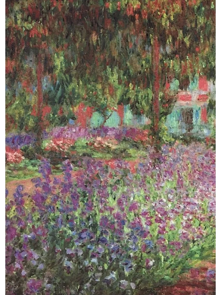 Bitcoin Claude Monet Water Lilies Garden Irises Lady Shopping Bag