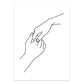 Modern Minimalist Black White Love Posters Wall Art Fine Art Canvas Prints Silhouette Figure Art Pictures For Living Room Bedroom Art Decor