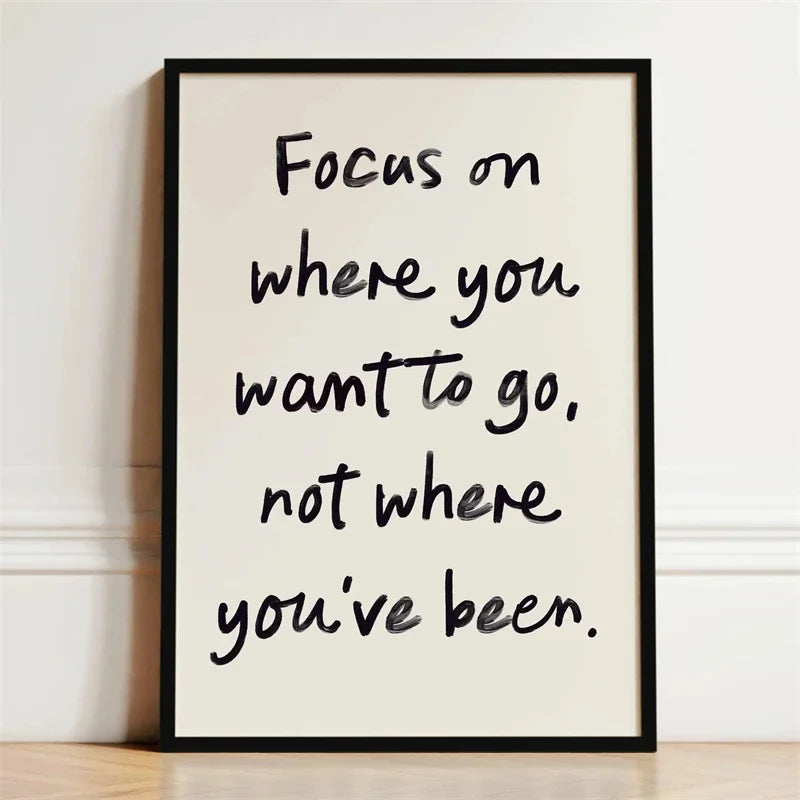 Motivational Quotes & Affirmation Wall Art Fine Art Canvas Prints - Inspirational Words, Simple Modern Typography & Uplifting Phrases