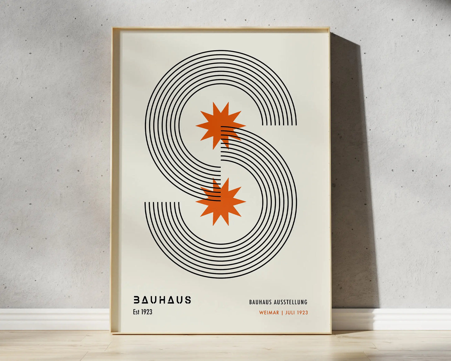 Colorful Vintage Retro Geometric Abstract Bauhaus Expo Art Gallery Poster Wall Art Fine Art Canvas Prints Pictures For Living Room Home Office Decor