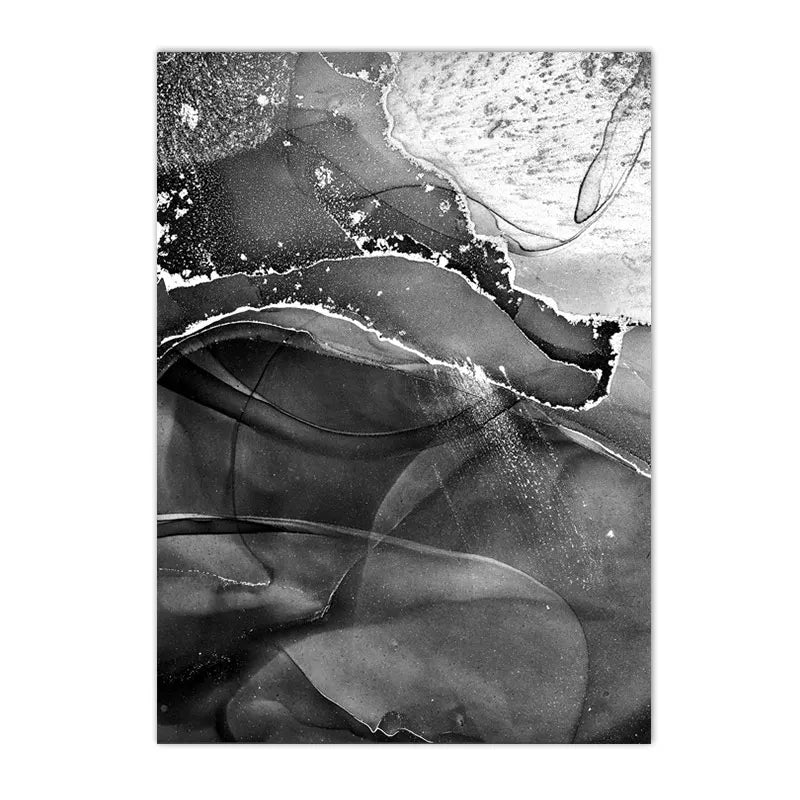 Set of 3Pcs Modern Gray Black and White Marble Canvas Painting Wall Art Print Abstract Posters And Prints Nordic Wall Pictures Bedroom Decor