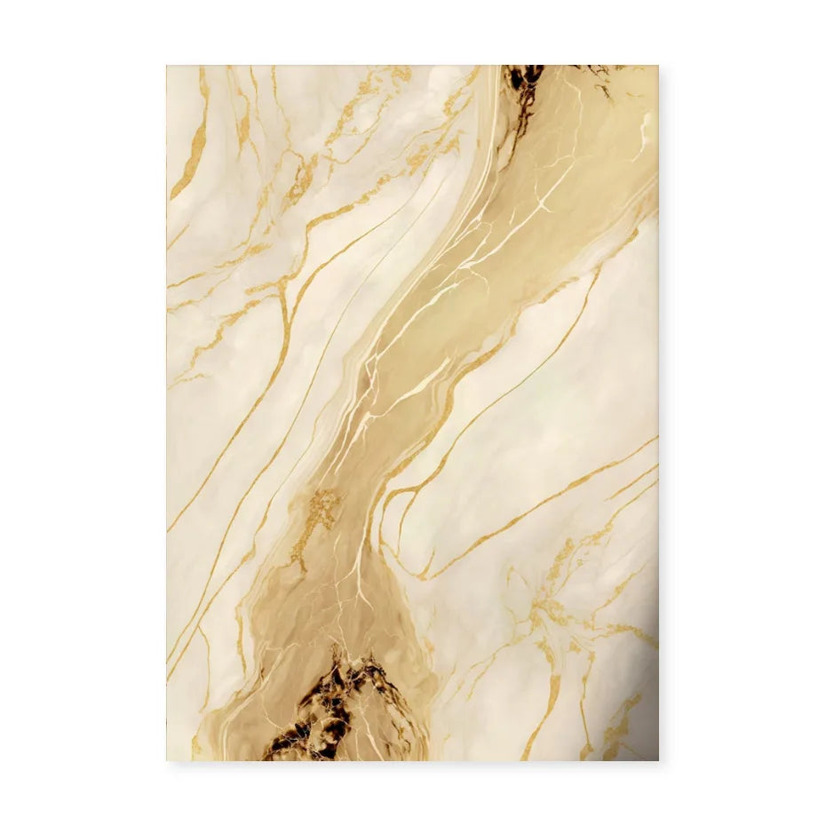 Modern Abstract Black Beige Golden Liquid Marble Print Wall Art Fine Art Canvas Prints Pictures For Living Room Bedroom Art Decor