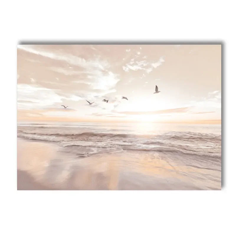 Tranquil Sunset Seascape Landscapes Wall Art Fine Art Canvas Prints Gallery Pictures For Living Room Bedroom Modern Nordic Pictures Of Calm 2025