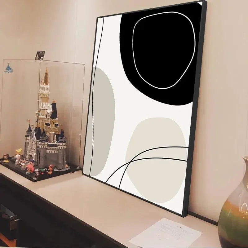 * Featured Sale * Minimalist Vintage Abstract Geometric Wall Art Fine Art Canvas Prints Posters Pictures For Living Room Home Office Decor