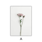 Minimalist Pink Floral Botanical Wall Art Fine Art Canvas Prints Posters Elegant Pictures For Nordic Living Room Dining Room Bedroom Art Decor