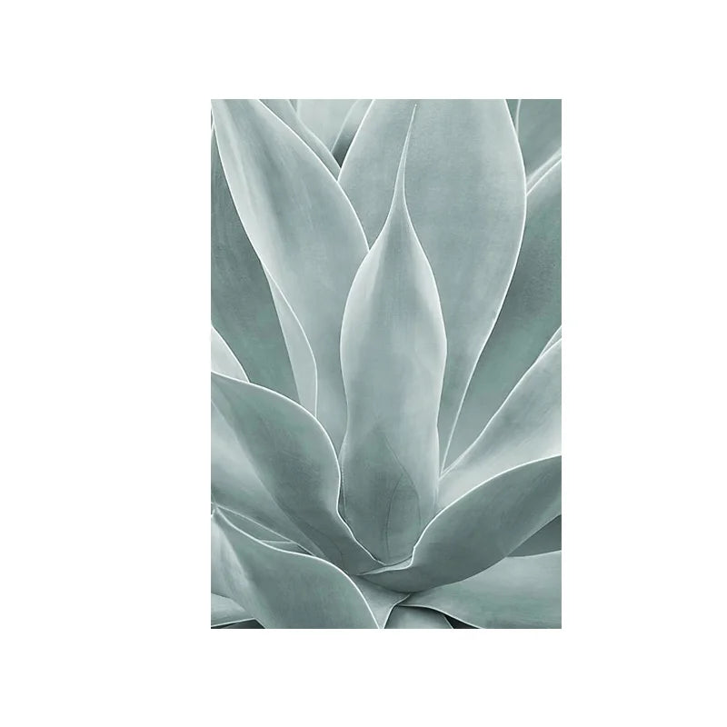 Cactus Wall Art Fine Art Canvas Prints Pictures For Living Room Dining Room Green Leaf Botanical Art For Modern Apartment Decor