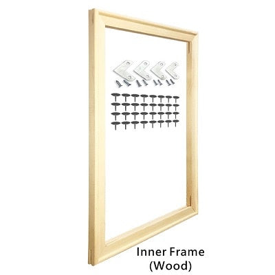 Metal Picture Frame Brushed Black Frosted White Brushed Gold Titanium Silver With Wood Inner Frame Sizes 20x30cm to 60x90cm