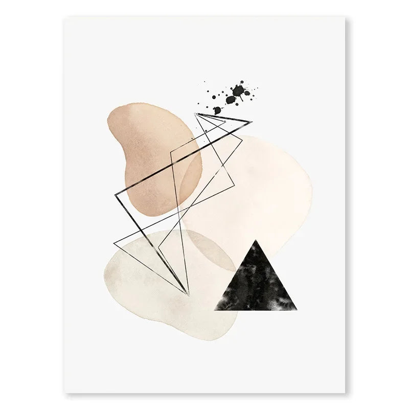 Light Neutral Colors Abstract Wall Art Fine Art Canvas Prints Nordic Minimalist Pictures For Living Room Dining Room Bedroom Art Decor