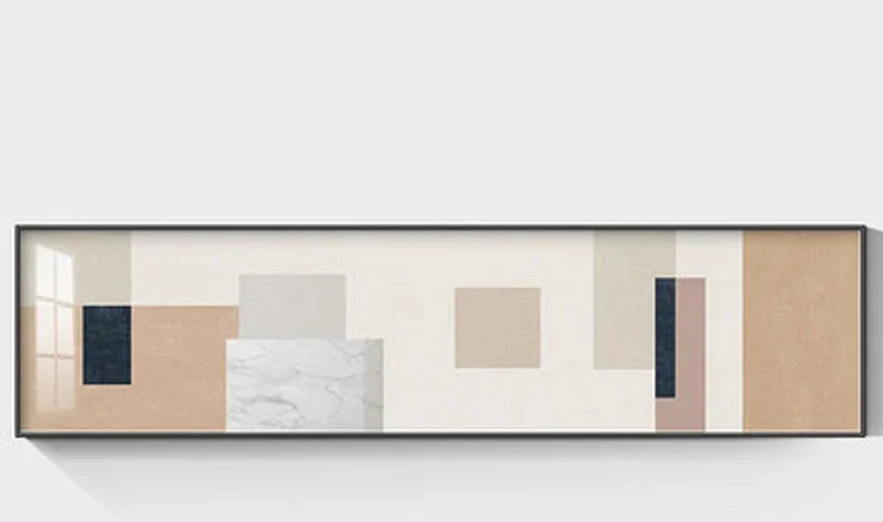 Minimalist Black White Color Block Abstract Wall Art Fine Art Canvas Prints Wide Format Pictures For Above The Sofa Modern Art For Above The Bed