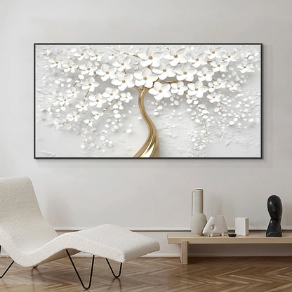 Abstract Floral Big Blossom Petal Tree Wall Art Fine Art Canvas Prints Picture For Living Room Bedroom Salon Art Decor