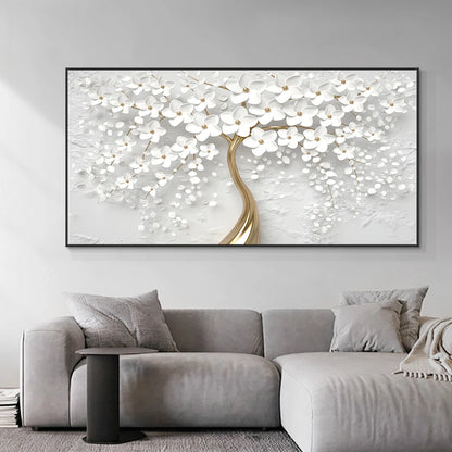 Abstract Floral Big Blossom Petal Tree Wall Art Fine Art Canvas Prints Picture For Living Room Bedroom Salon Art Decor