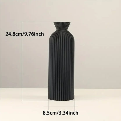 Fluted Nordic Vases Modern Decorative Centrepiece Table Decoration For Dining Room Kitchen Living Room Coffee Table Ornaments Scandinavian Home Decor 2025