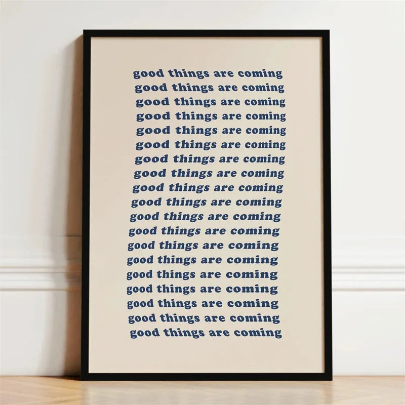 Motivational Quotes & Affirmation Wall Art Fine Art Canvas Prints - Inspirational Words, Simple Modern Typography & Uplifting Phrases
