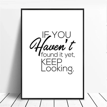 Positive Energy Black & White Quote Poster Wall Art Fine Art Canvas Prints Minimalist Motivational Quotation Pictures For Inspirational Home Decor